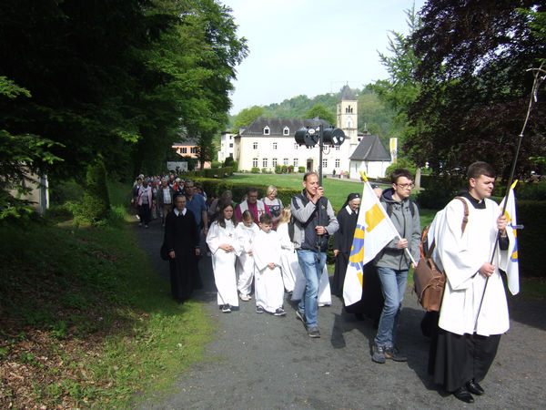 Auf dem Weg zur Pilgerkirche